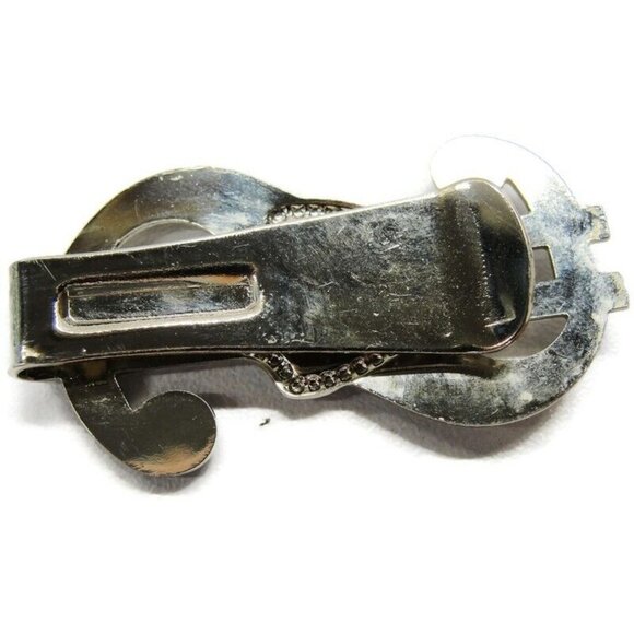 Dollar $ Money Clip Cheaha State Park Alabama Silver-Tone StainlessVtg Cash - Picture 3 of 7